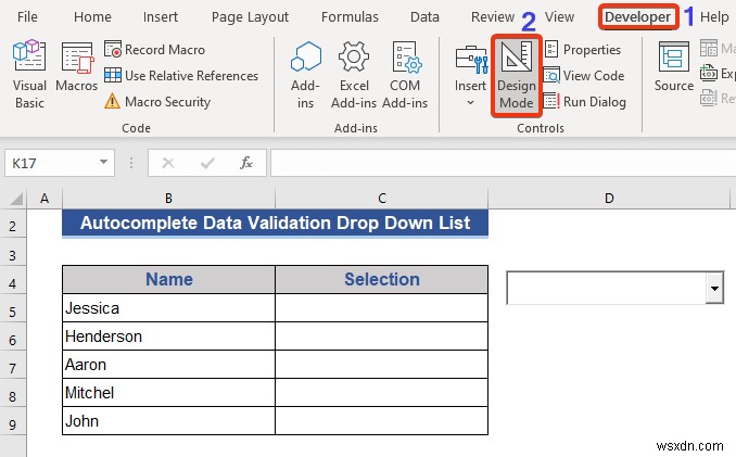 รายการตรวจสอบความถูกต้องของข้อมูลเติมอัตโนมัติใน Excel (2 วิธี)