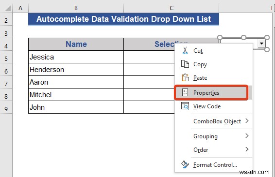 รายการตรวจสอบความถูกต้องของข้อมูลเติมอัตโนมัติใน Excel (2 วิธี)