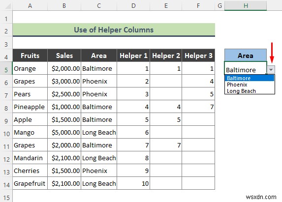 รายการตรวจสอบความถูกต้องของข้อมูล Excel พร้อมตัวกรอง (2 ตัวอย่าง)