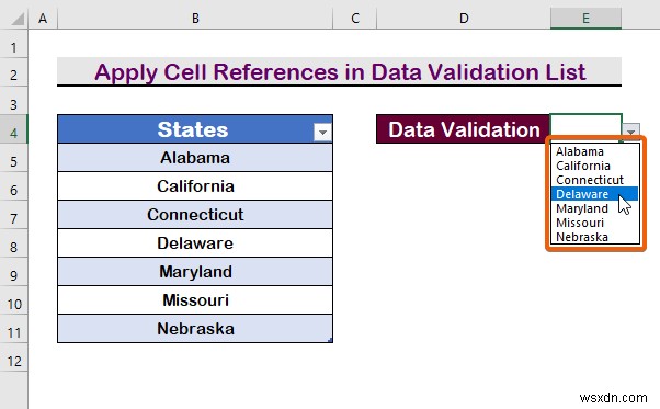 วิธีสร้างรายการตรวจสอบข้อมูลจากตารางใน Excel (3 วิธี)