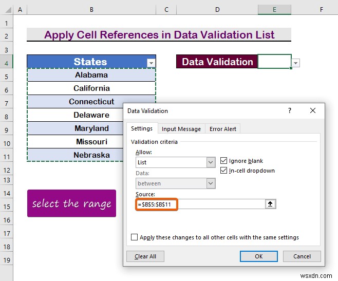 วิธีสร้างรายการตรวจสอบข้อมูลจากตารางใน Excel (3 วิธี)