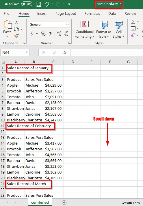 วิธีการรวมไฟล์ Excel เป็นไฟล์เดียวโดยใช้ CMD (4 ขั้นตอน)