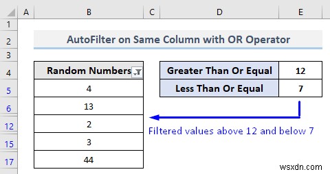 VBA เพื่อกรองอัตโนมัติพร้อมหลายเกณฑ์ในฟิลด์เดียวกันใน Excel (4 วิธี)