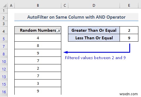 VBA เพื่อกรองอัตโนมัติพร้อมหลายเกณฑ์ในฟิลด์เดียวกันใน Excel (4 วิธี)