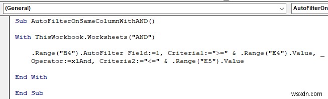 VBA เพื่อกรองอัตโนมัติพร้อมหลายเกณฑ์ในฟิลด์เดียวกันใน Excel (4 วิธี)