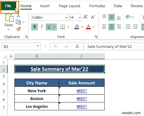[แก้ไข:] แก้ไขลิงก์ใน Excel ไม่ทำงาน