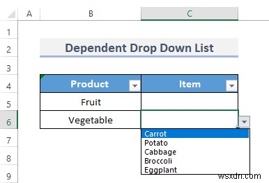 วิธีสร้างรายการแบบหล่นลงขึ้นอยู่กับคำหลายคำใน Excel 