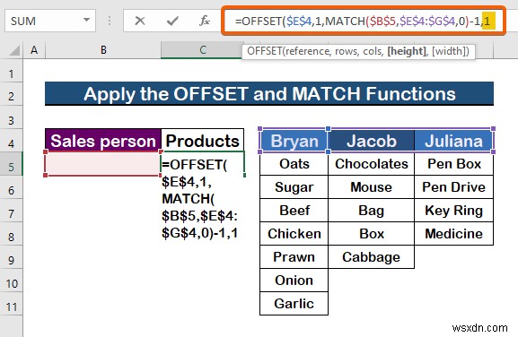 วิธีการเปลี่ยนรายการแบบหล่นลงตามค่าของเซลล์ใน Excel (2 วิธี) 