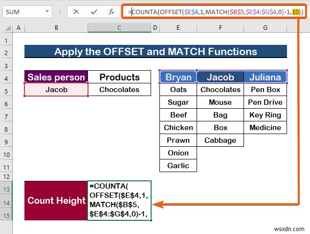 วิธีการเปลี่ยนรายการแบบหล่นลงตามค่าของเซลล์ใน Excel (2 วิธี) 