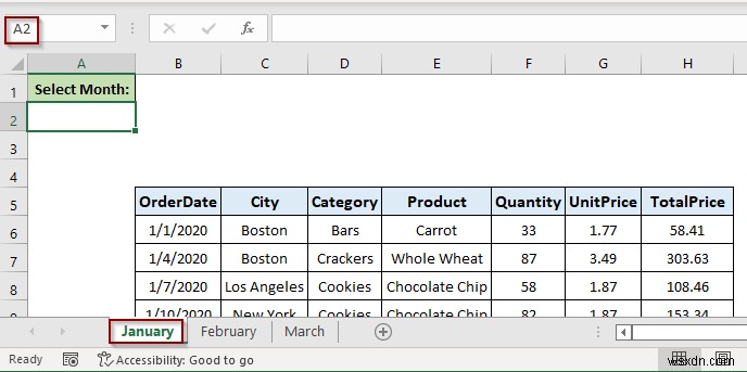 วิธีการสร้างรายการแบบหล่นลงไฮเปอร์ลิงก์ไปยังชีตอื่นใน Excel