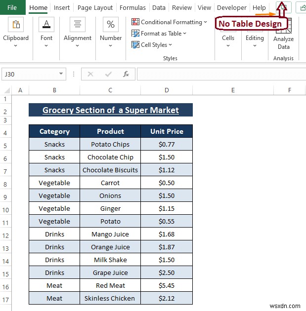 [แก้ไข:] Excel ไม่สามารถผสานเซลล์ในตาราง