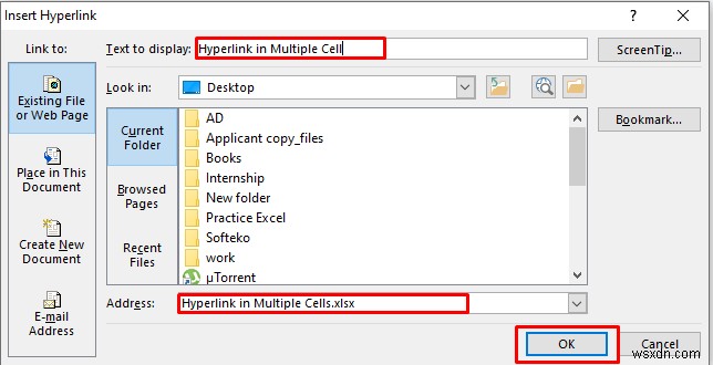 วิธีการไฮเปอร์ลิงก์หลายเซลล์ใน Excel (3 วิธี)