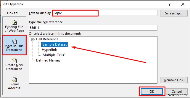 วิธีการไฮเปอร์ลิงก์หลายเซลล์ใน Excel (3 วิธี)