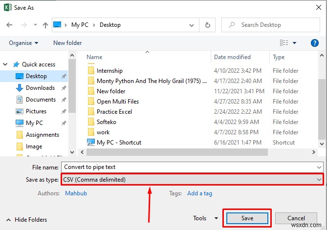 วิธีการแปลง Excel เป็นไฟล์ข้อความด้วยตัวคั่นไพพ์ (2 วิธี)