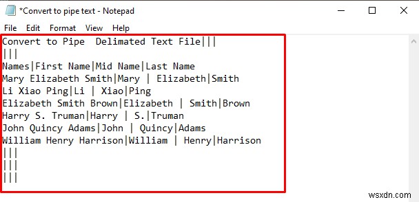 วิธีการแปลง Excel เป็นไฟล์ข้อความด้วยตัวคั่นไพพ์ (2 วิธี)