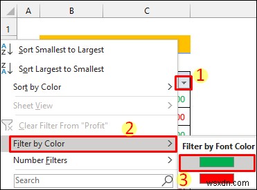 รวมตามสีแบบอักษรใน Excel (2 วิธีที่มีประสิทธิภาพ) 