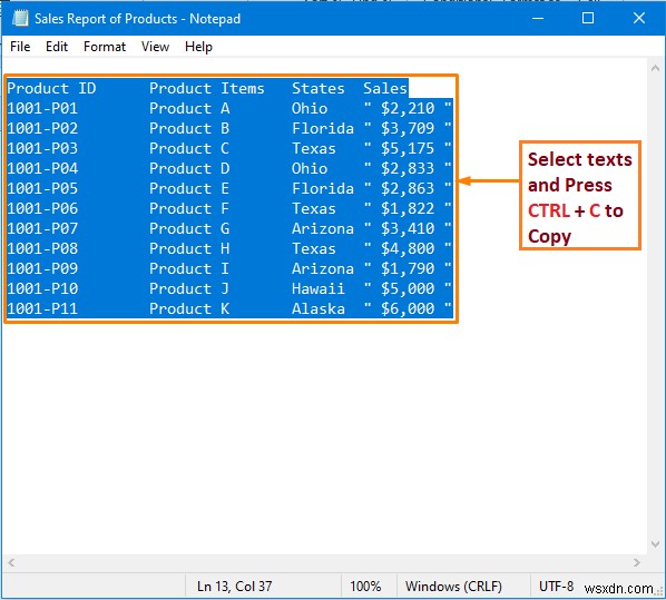 วิธีการแปลง Notepad เป็น Excel ด้วยคอลัมน์ (5 วิธี)