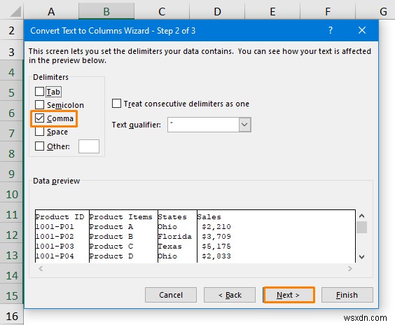 วิธีการแปลง Notepad เป็น Excel ด้วยคอลัมน์ (5 วิธี)