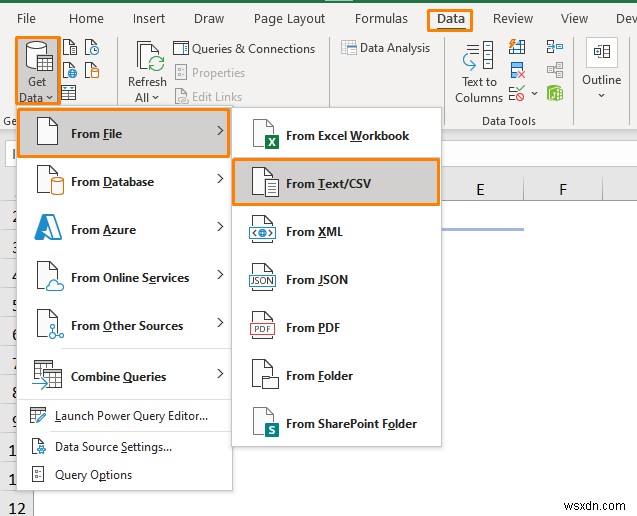 วิธีการแปลง Notepad เป็น Excel ด้วยคอลัมน์ (5 วิธี)