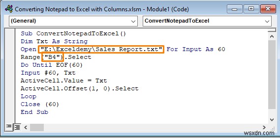 วิธีการแปลง Notepad เป็น Excel ด้วยคอลัมน์ (5 วิธี)