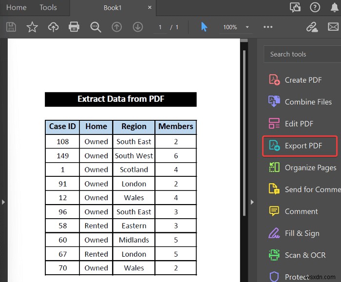 วิธีการดึงข้อมูลจาก PDF ไปยัง Excel (4 วิธีที่เหมาะสม)