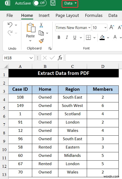 วิธีการดึงข้อมูลจาก PDF ไปยัง Excel (4 วิธีที่เหมาะสม)