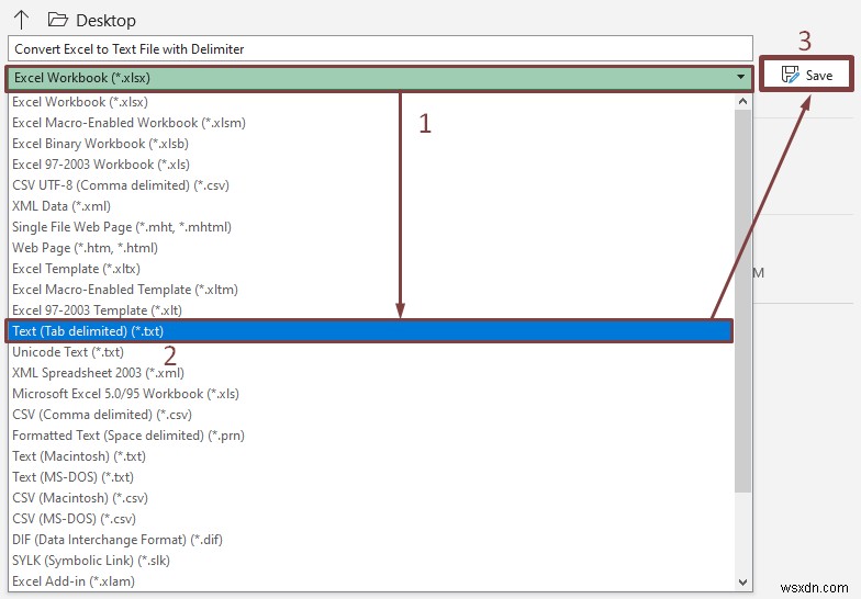 แปลง Excel เป็นไฟล์ข้อความด้วยตัวคั่น (2 วิธีง่ายๆ) 