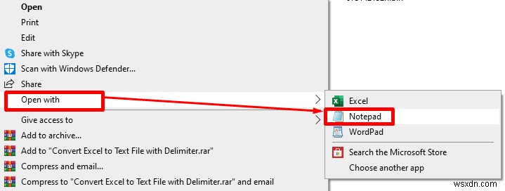 แปลง Excel เป็นไฟล์ข้อความด้วยตัวคั่น (2 วิธีง่ายๆ) 