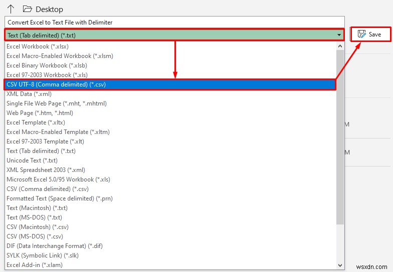 แปลง Excel เป็นไฟล์ข้อความด้วยตัวคั่น (2 วิธีง่ายๆ) 