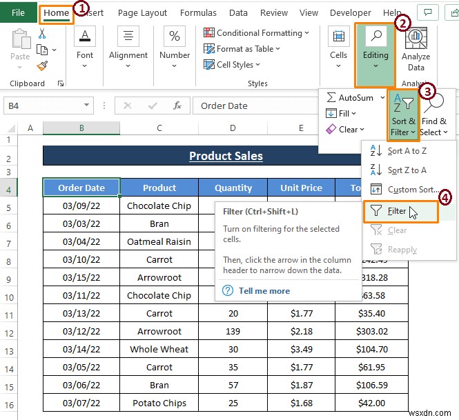 วิธีจัดเรียงแถวตามวันที่ใน Excel (8 วิธี)