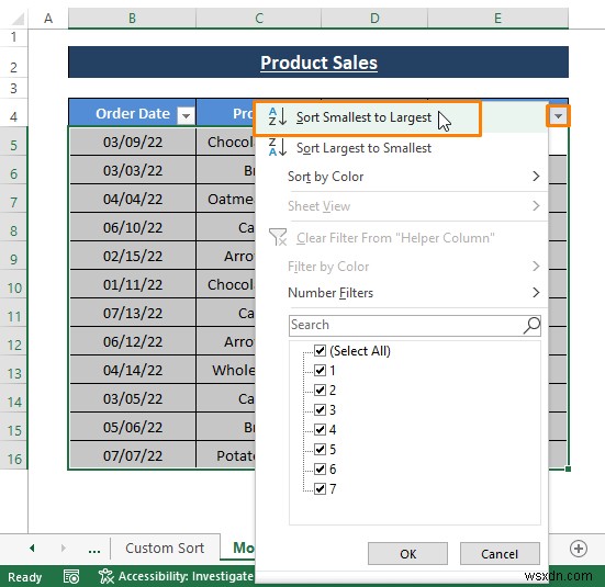 วิธีจัดเรียงแถวตามวันที่ใน Excel (8 วิธี)