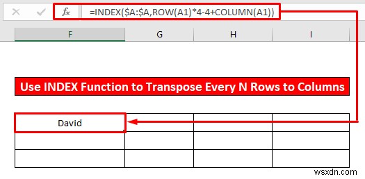 วิธีการย้ายทุก n แถวเป็นคอลัมน์ใน Excel (2 วิธีง่ายๆ)