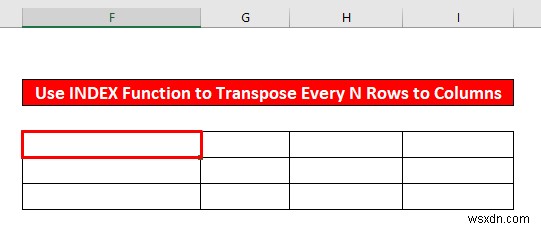วิธีการย้ายทุก n แถวเป็นคอลัมน์ใน Excel (2 วิธีง่ายๆ)
