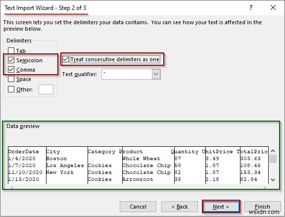 วิธีการนำเข้าไฟล์ข้อความที่มีตัวคั่นหลายตัวใน Excel (3 วิธี)