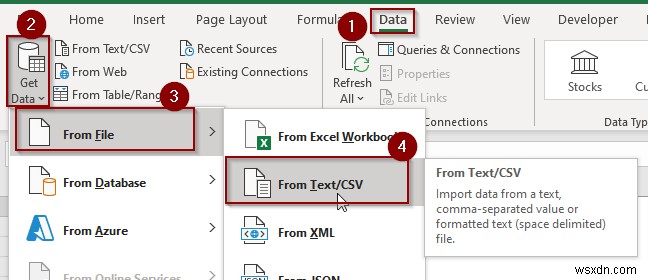 วิธีการนำเข้าไฟล์ข้อความที่มีตัวคั่นหลายตัวใน Excel (3 วิธี)