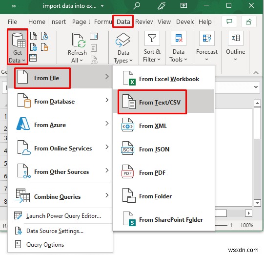 วิธีการนำเข้าข้อมูลจากไฟล์ข้อความลงใน Excel (3 วิธี)