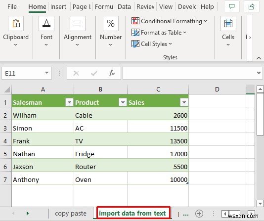 วิธีการนำเข้าข้อมูลจากไฟล์ข้อความลงใน Excel (3 วิธี)