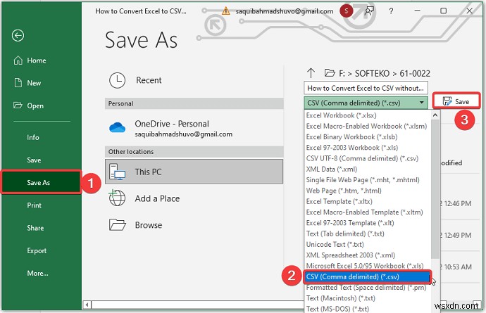 วิธีการแปลง Excel เป็น CSV โดยไม่ต้องเปิด (4 วิธีง่ายๆ)