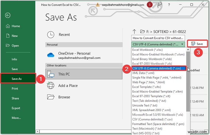 วิธีการแปลง Excel เป็น CSV โดยไม่ต้องเปิด (4 วิธีง่ายๆ)