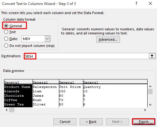 วิธีการเปิดไฟล์ CSV ที่มีคอลัมน์ใน Excel (3 วิธีง่ายๆ)