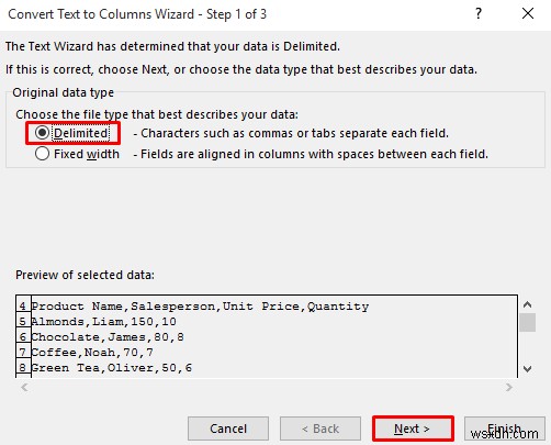 วิธีการเปิดไฟล์ CSV ที่มีคอลัมน์ใน Excel (3 วิธีง่ายๆ)