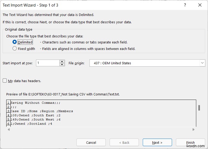 [แก้ไขแล้ว!] Excel ไม่บันทึก CSV ด้วยเครื่องหมายจุลภาค (7 วิธีที่เป็นไปได้)