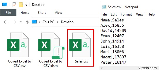 แปลง Excel เป็นไฟล์ CSV ที่คั่นด้วยจุลภาค (2 วิธีง่ายๆ)