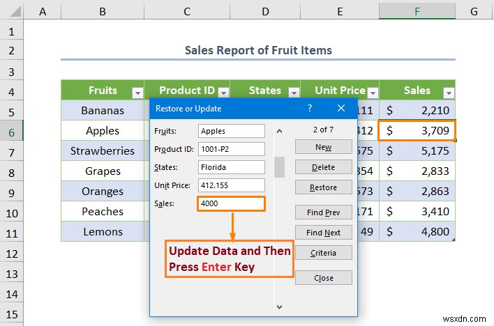 วิธีสร้างฐานข้อมูลด้วยฟอร์มใน Excel