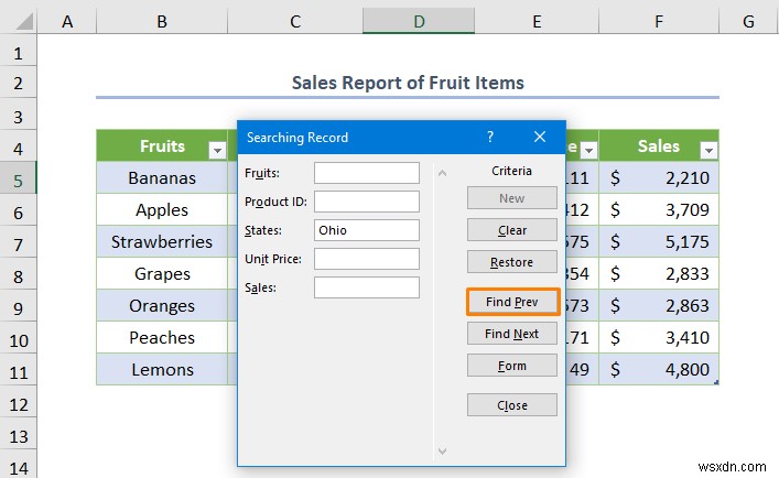 วิธีสร้างฐานข้อมูลด้วยฟอร์มใน Excel