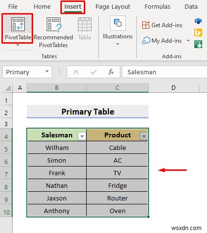 วิธีการสร้างฐานข้อมูลเชิงสัมพันธ์ใน Excel (ด้วยขั้นตอนง่ายๆ)