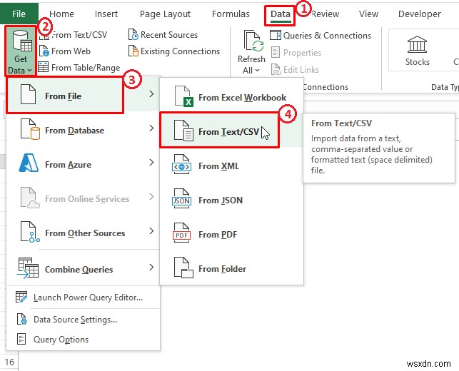 วิธีการนำเข้า CSV ลงในชีตที่มีอยู่ใน Excel (5 วิธี)