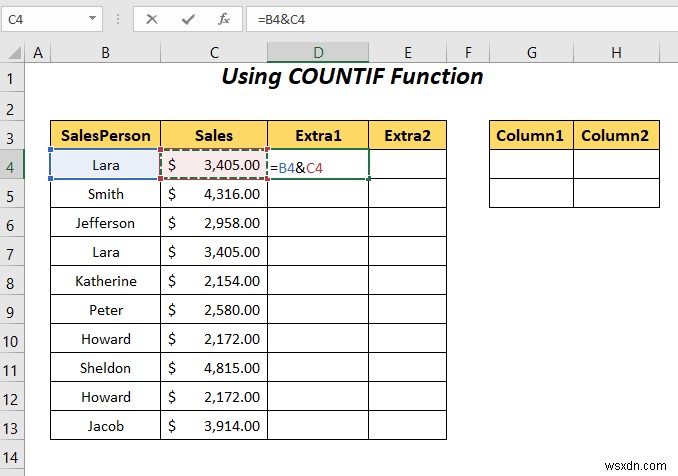 วิธีย้ายแถวที่ซ้ำกันเป็นคอลัมน์ใน Excel (4 วิธี)