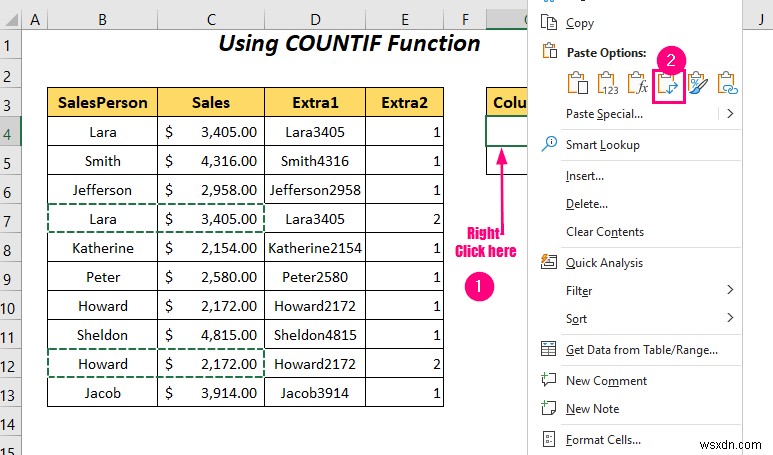 วิธีย้ายแถวที่ซ้ำกันเป็นคอลัมน์ใน Excel (4 วิธี)