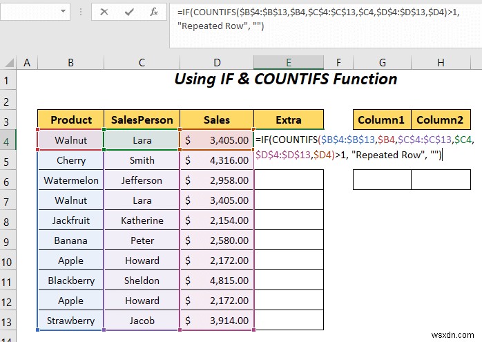 วิธีย้ายแถวที่ซ้ำกันเป็นคอลัมน์ใน Excel (4 วิธี)